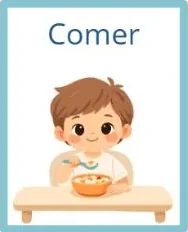 Card do kit: comer